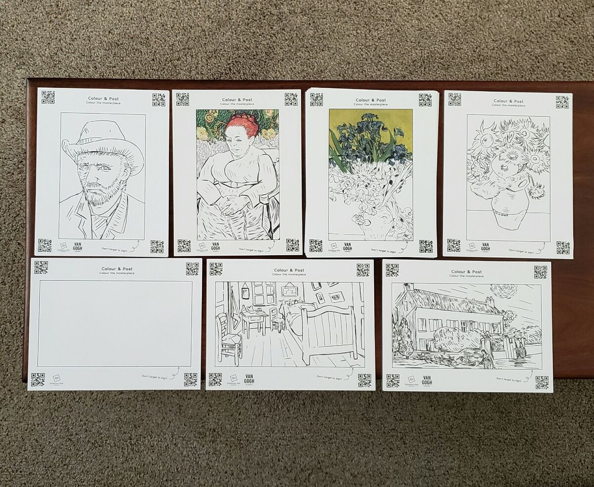 Official vincent van gogh immersive experience exhibit coloring pages new