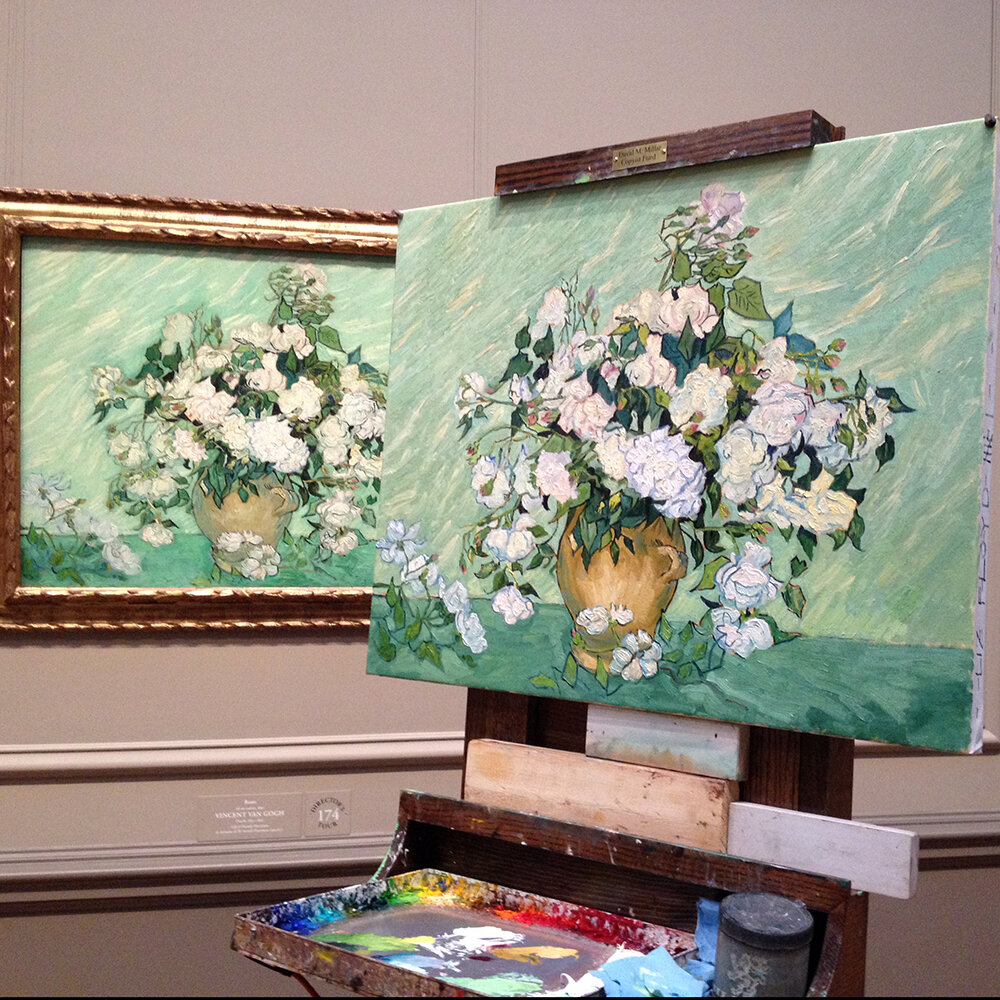 Copying van goghs roses and teaching master copies at the art league this autumn â elizabeth floyd