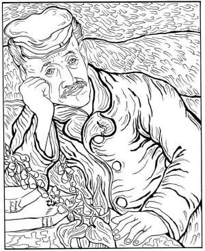 Van gogh coloring pages pdf