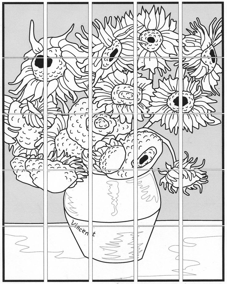 Van gogh sunflower bundle collaborative art projects collaborative art collaborative art projects for kids