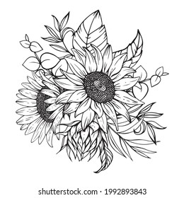 Sunflower tattoo design images stock photos d objects vectors