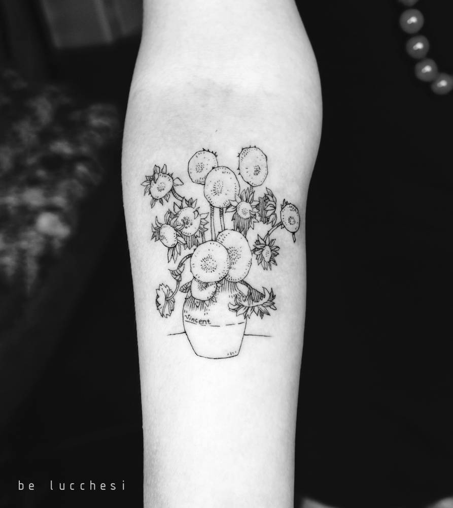 Van goghs sunflowers inspired
