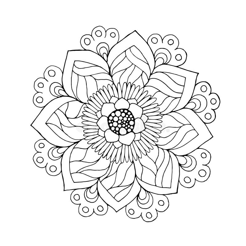 Sunflower coloring page stock illustrations â sunflower coloring page stock illustrations vectors clipart