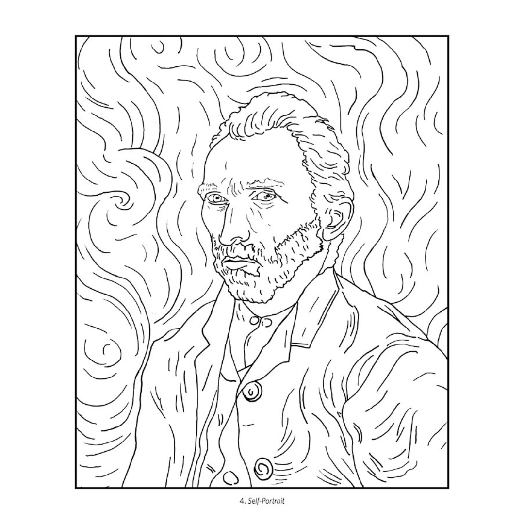 Vincent van gogh coloring book