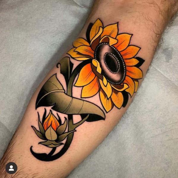 Inspirational sunflower tattoos with meaning art and design