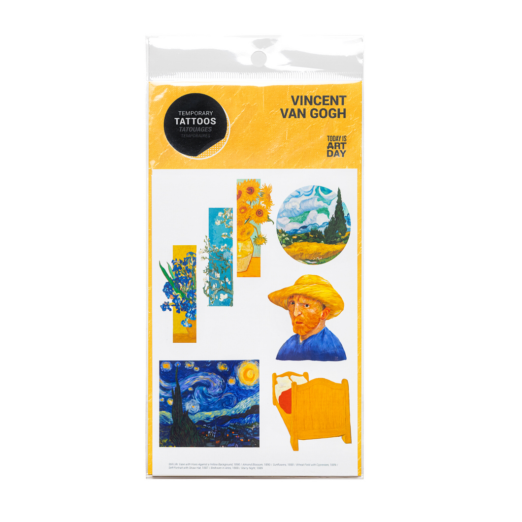 Vincent van gogh temporary tattoos â museum of art