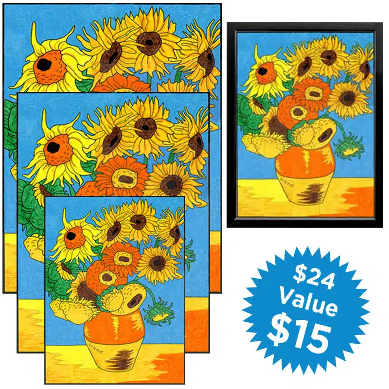 Van gogh sunflower bundle