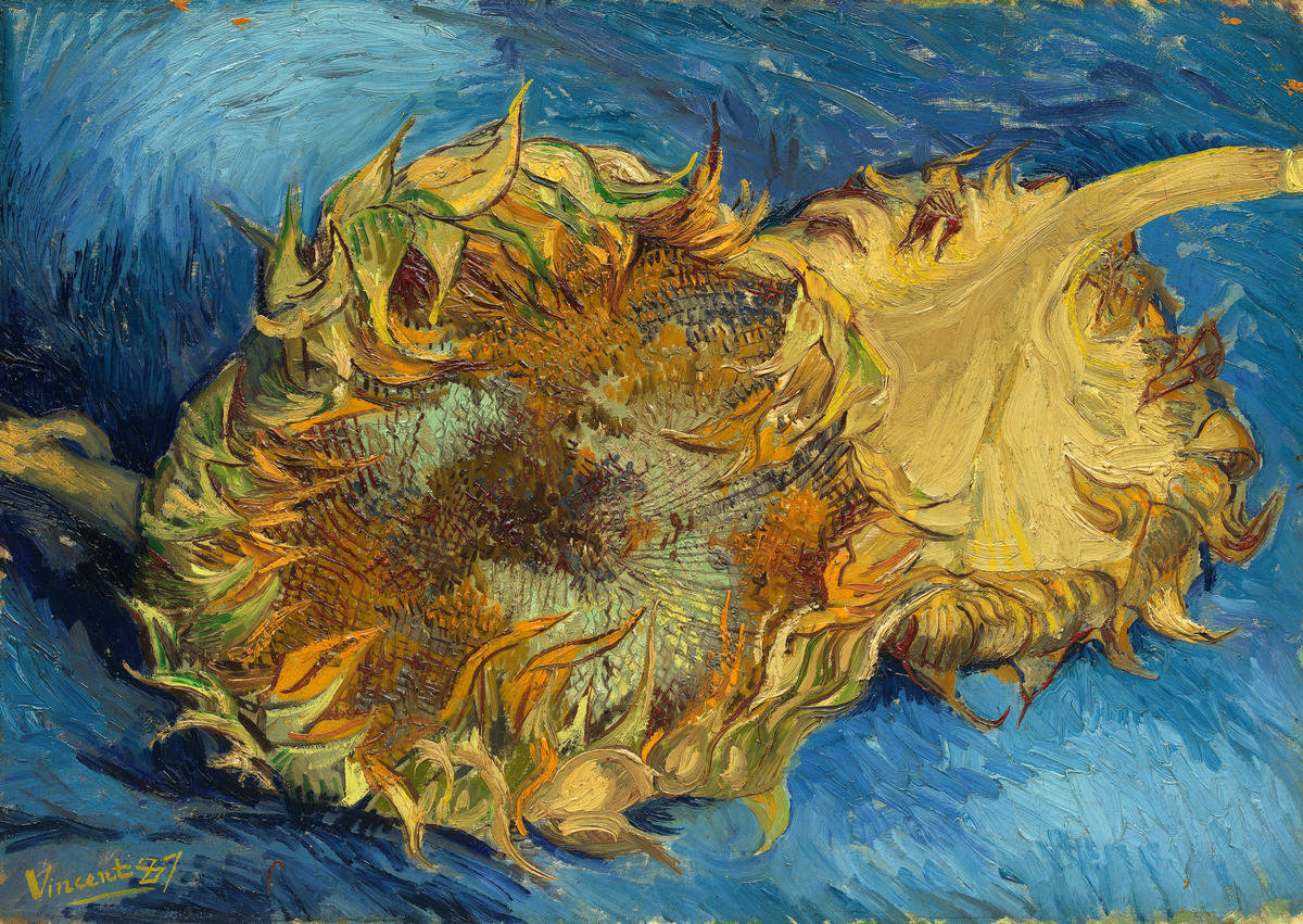 Sunflowers by vincent van gogh paper print met custom prints