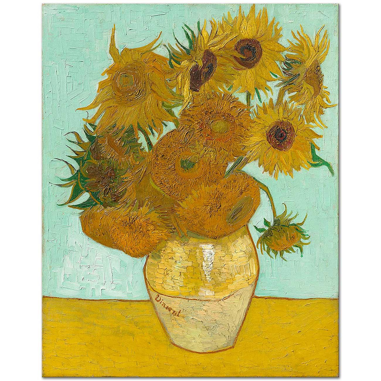 Sunflowers by vincent van gogh as an art print