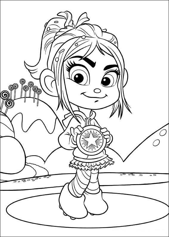 Wreck it ralph coloring page