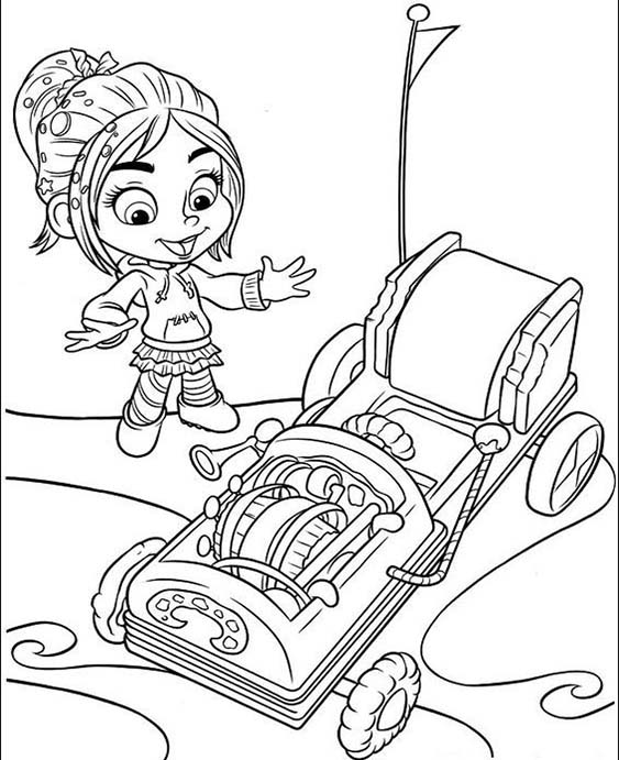 Free easy to print wreck it ralph coloring pages