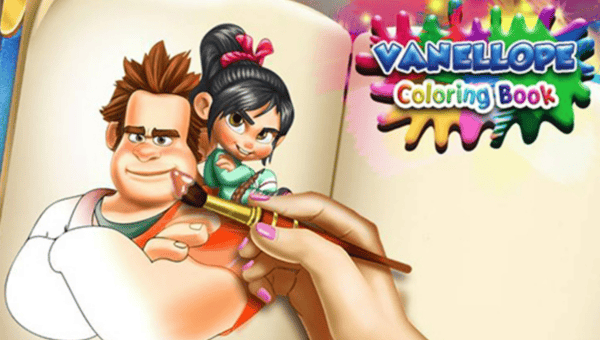 Vanellope coloring book ðï play now on