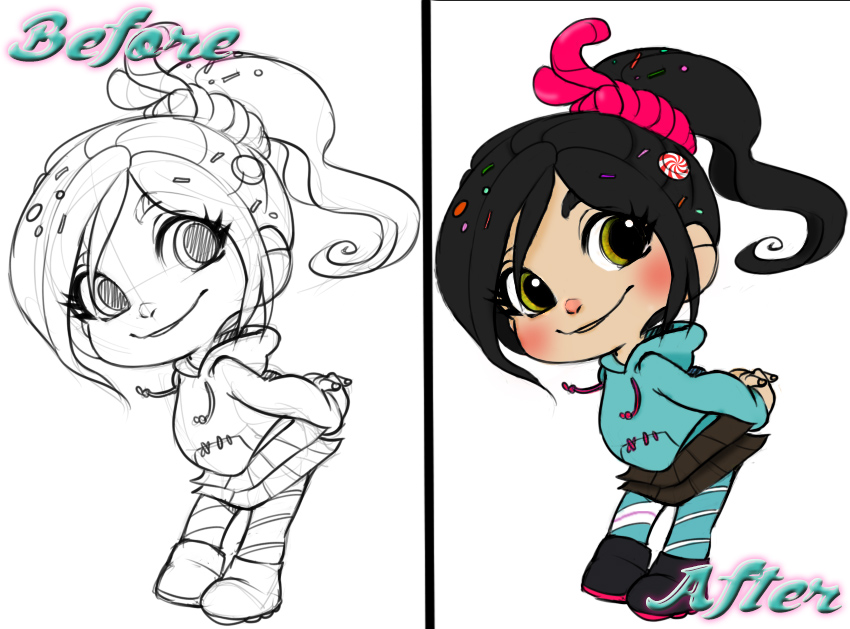 Vanellope coloring by asoldaspokemon on