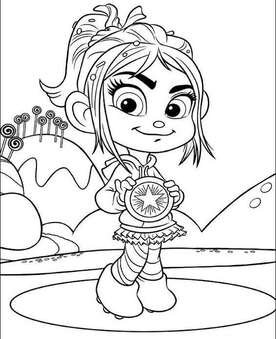 Free easy to print wreck it ralph coloring pages