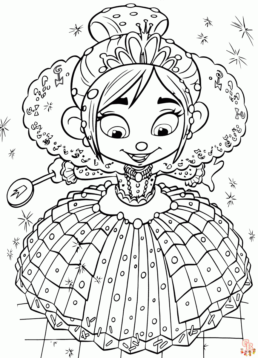 Printable wreck it ralph coloring pages free