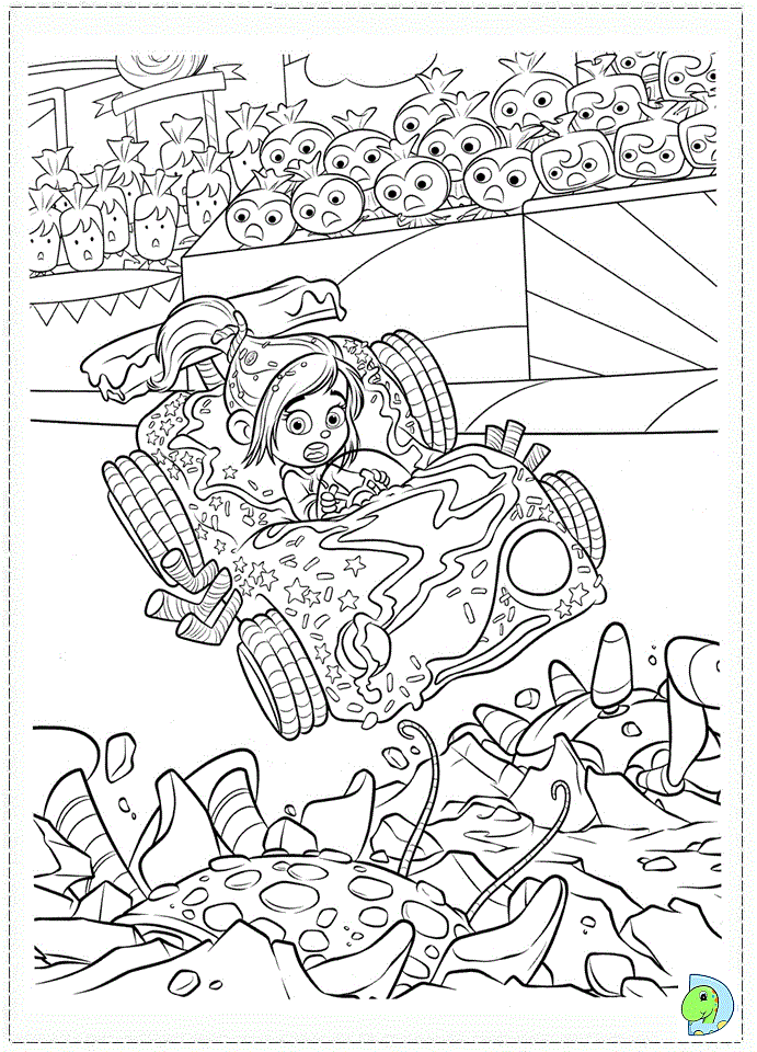 Wreck it ralph coloring page