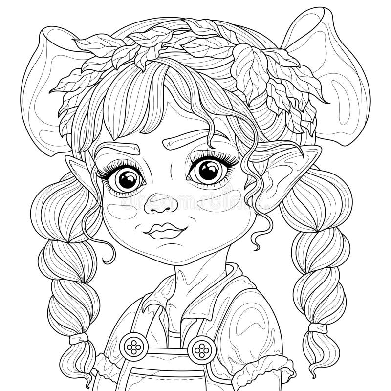 Elf colouring stock illustrations â elf colouring stock illustrations vectors clipart