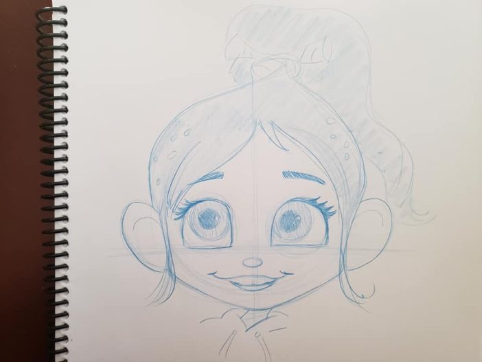 How to draw vanellope von schweets from ralph breaks the internet