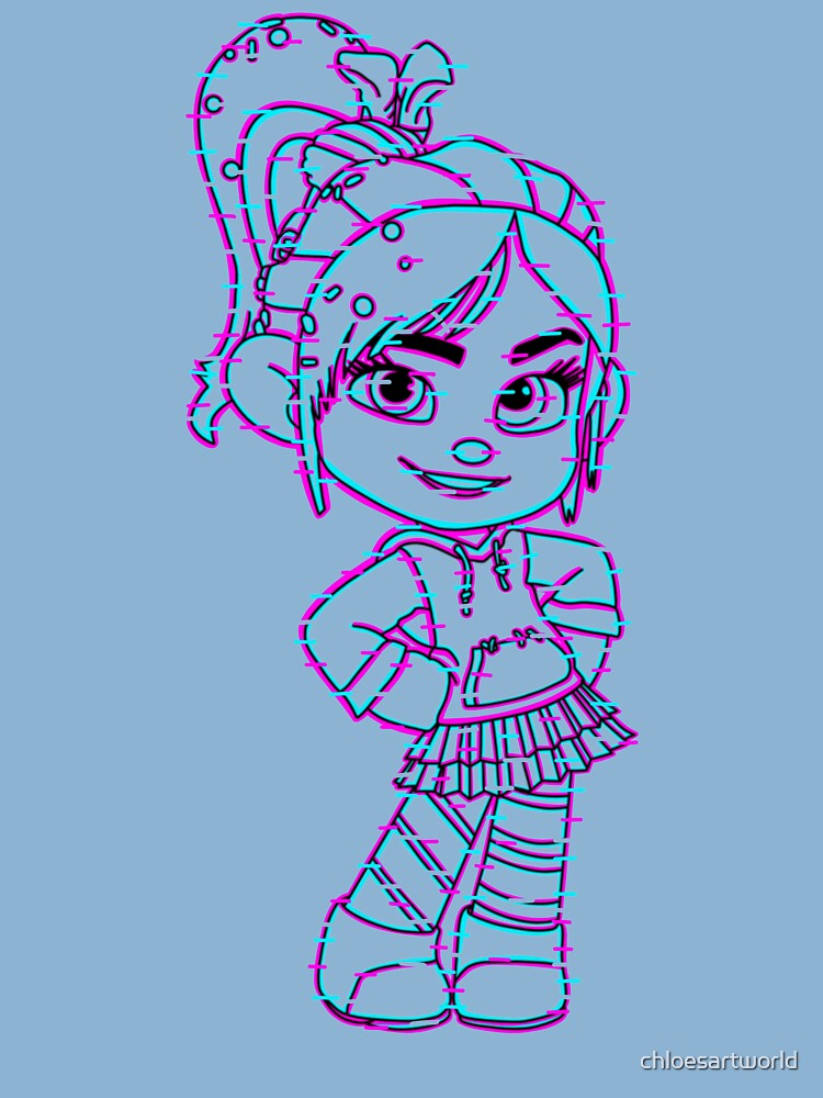 Glitch vanellope kids t