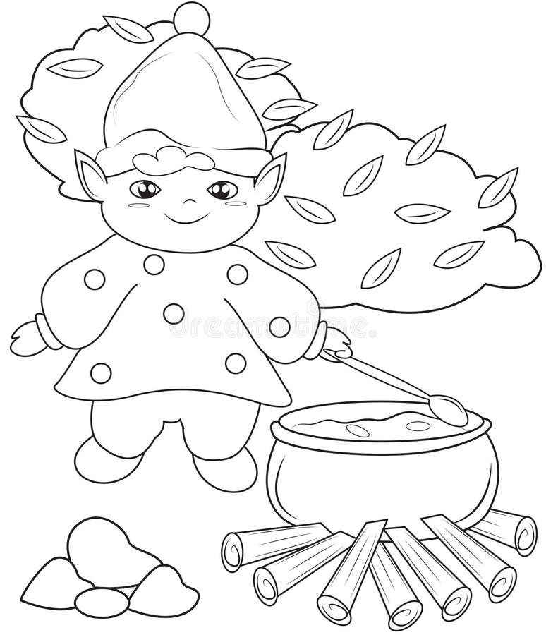 Elf colouring stock illustrations â elf colouring stock illustrations vectors clipart