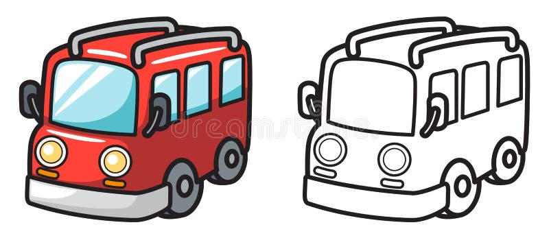 Van coloring book stock illustrations â van coloring book stock illustrations vectors clipart