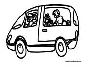 Van coloring pages