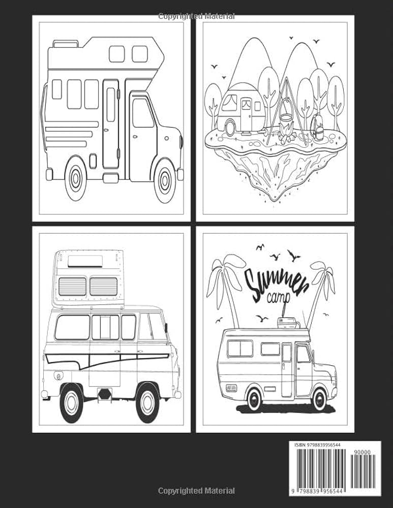 Funny mper van coloring book for kids by swazino press
