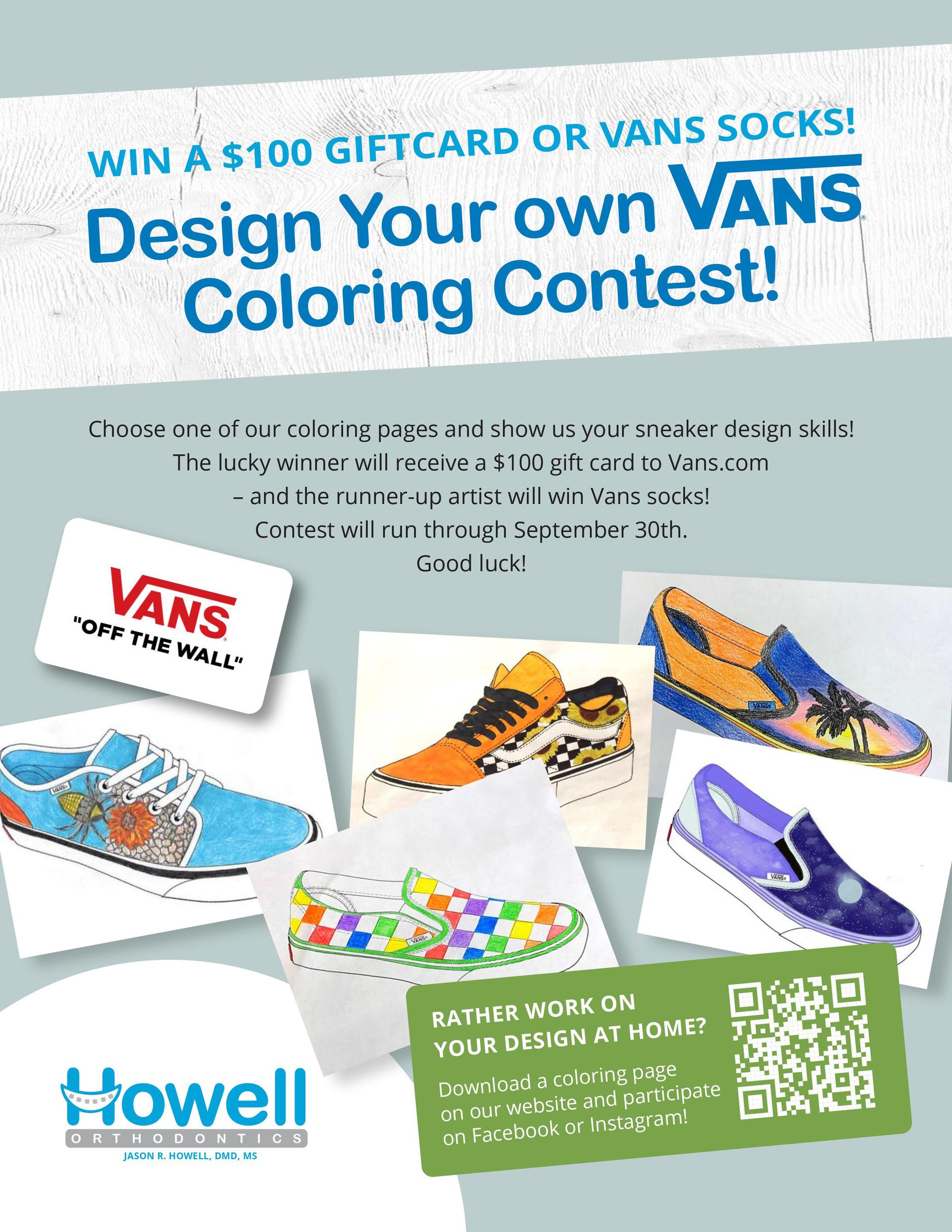 Vans coloring contest