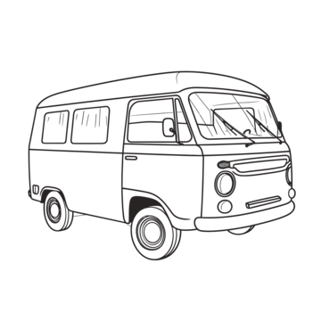 Vans outline png transparent images free download vector files