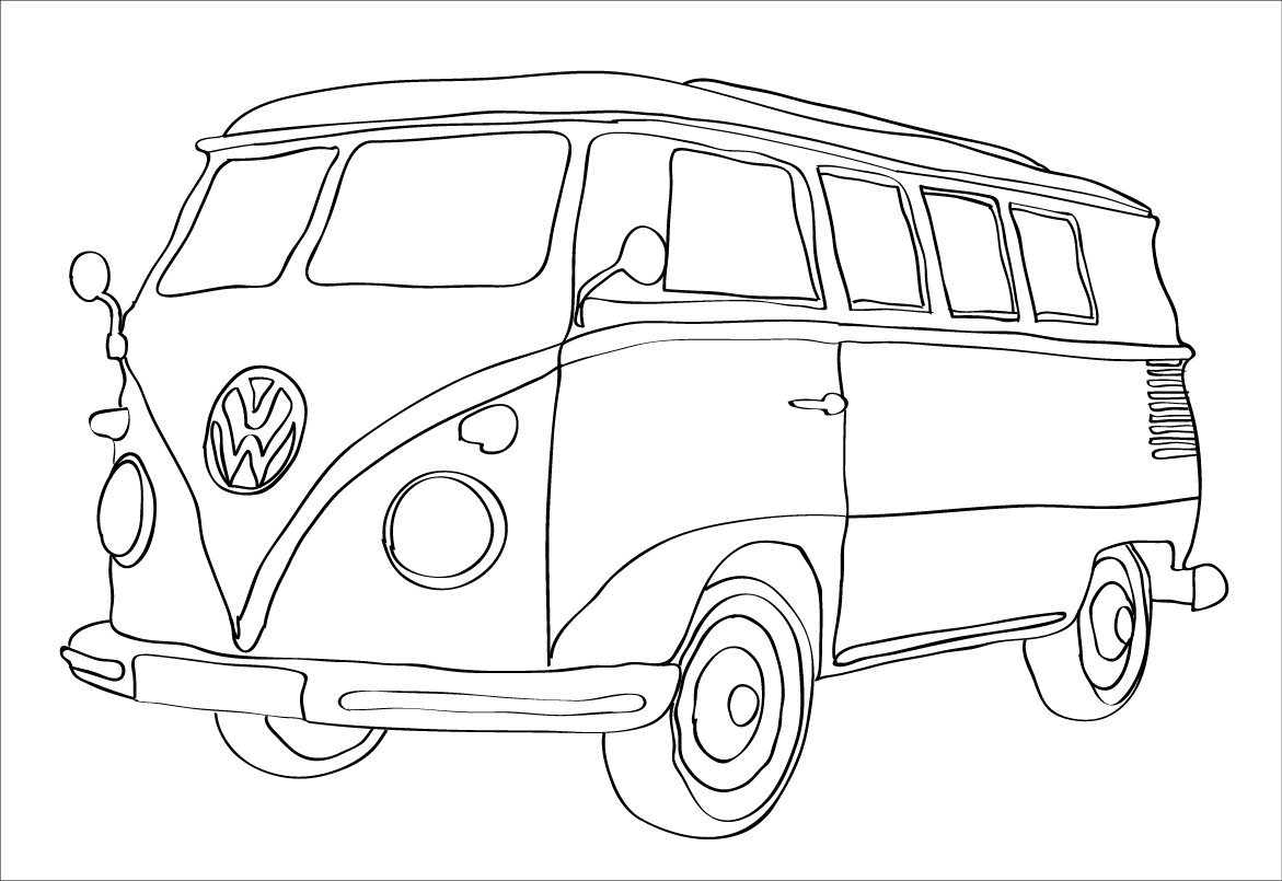 Van transportation â free printable coloring pages