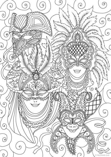 Pin by vivi pat on dis carnevale coloring pages printable adult coloring pages coloring books