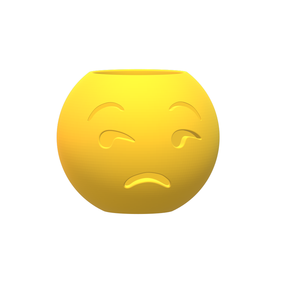 Stl file emoji vase