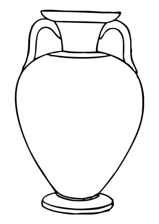 Coloring page amphora