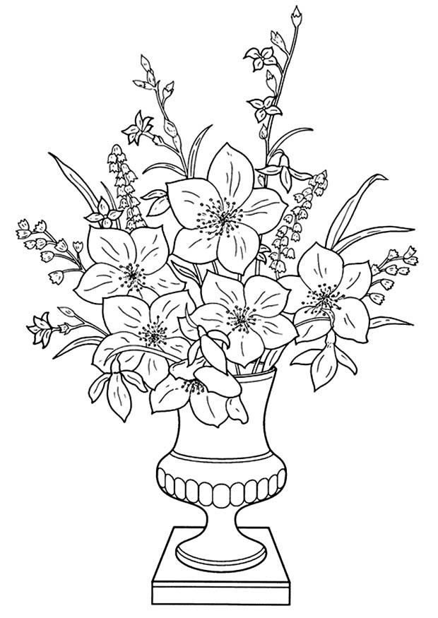 Free printable flower coloring pages for kids