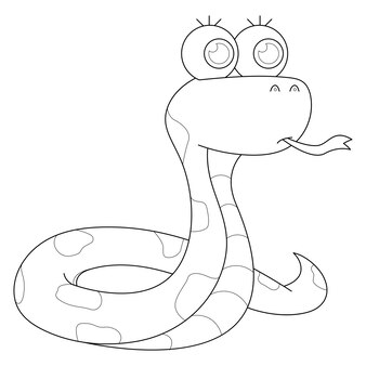 Pãgina imãgen de silueta serpiente