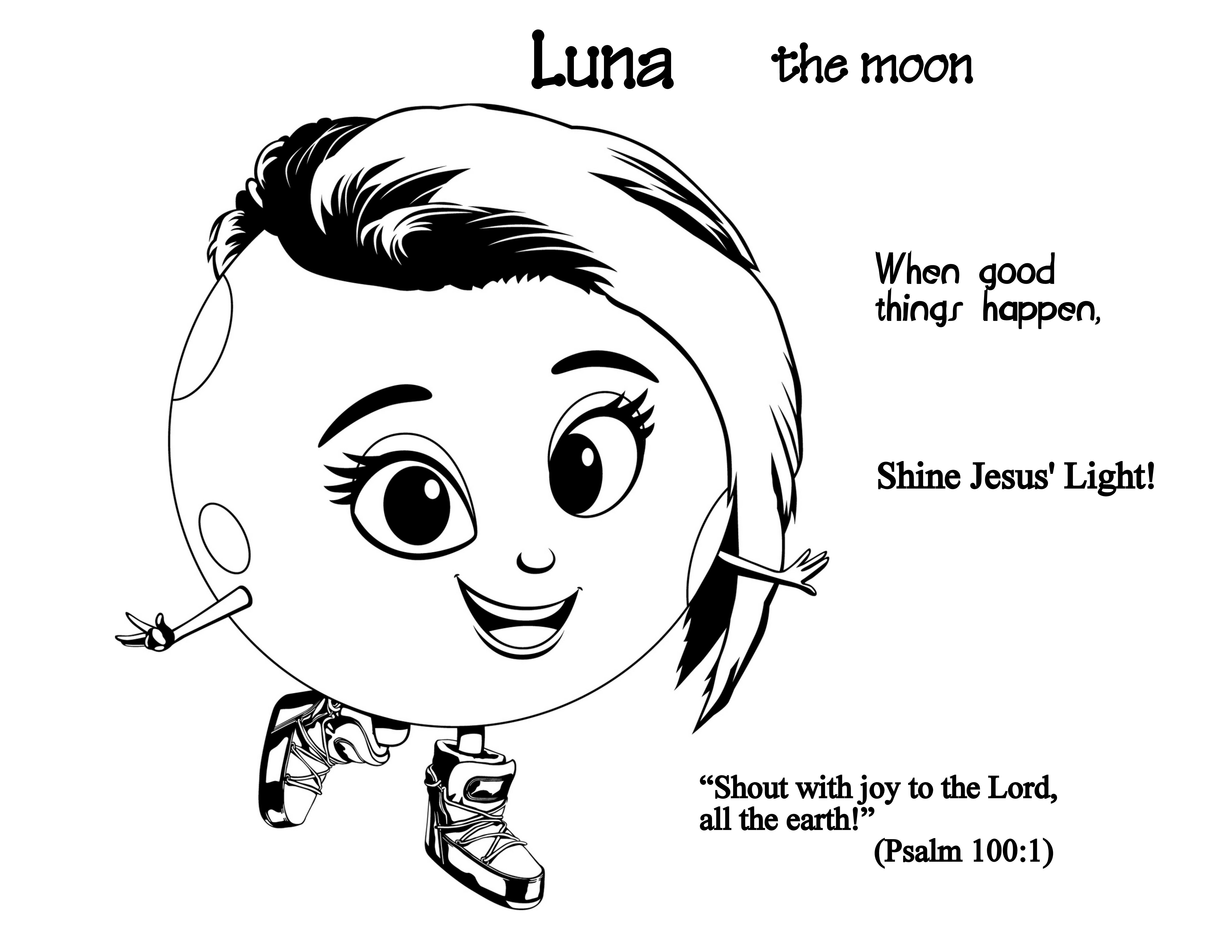 Stellar vbs coloring page