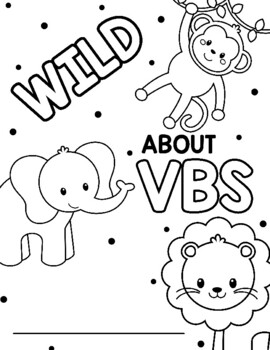 Wild for vbs coloring page