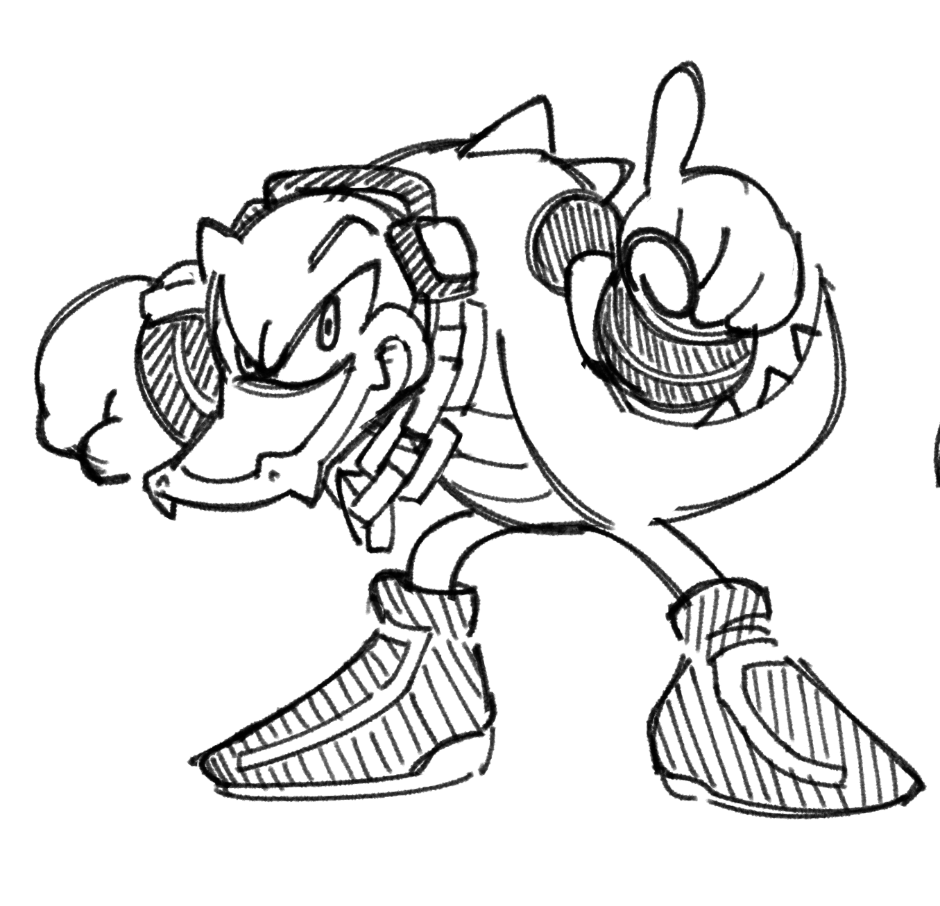Loopdloopðµð on x learning to draw him for something special is it bad that i think i draw vector better than any sonic character httpstcouafqbmqay x