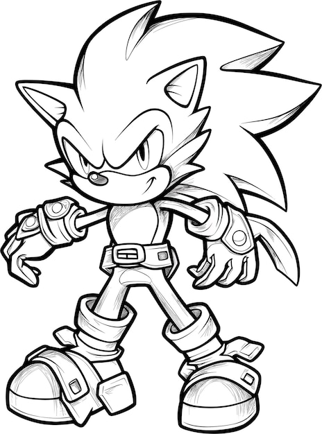 Sonic coloring pages images