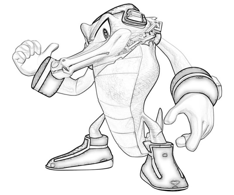 Sonic generations vector the crocodile character surfing