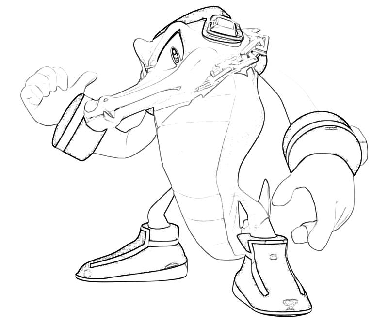 Sonic generations vector the crocodile character surfing