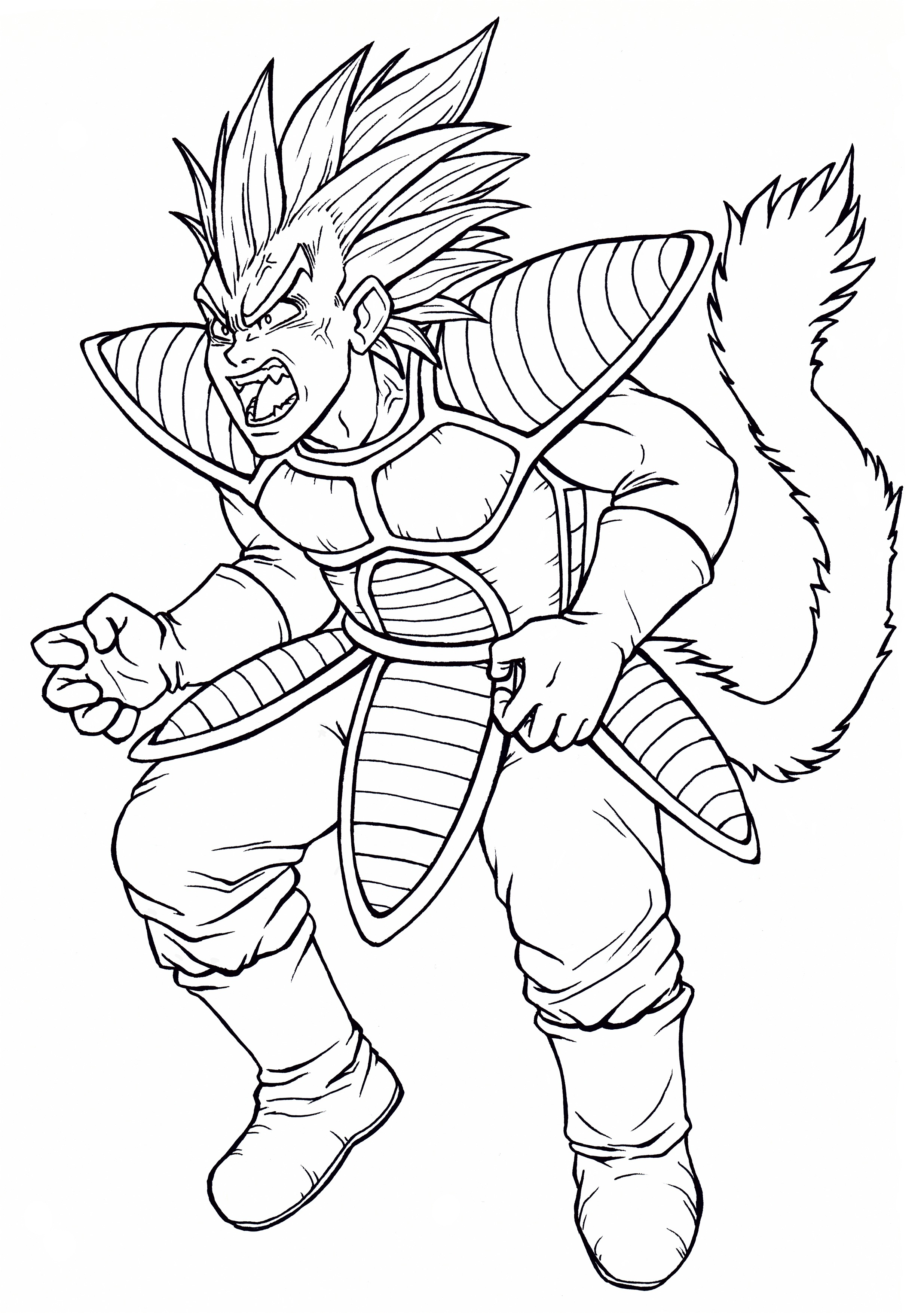 I drew pissed off vegeta in my own style rdbz