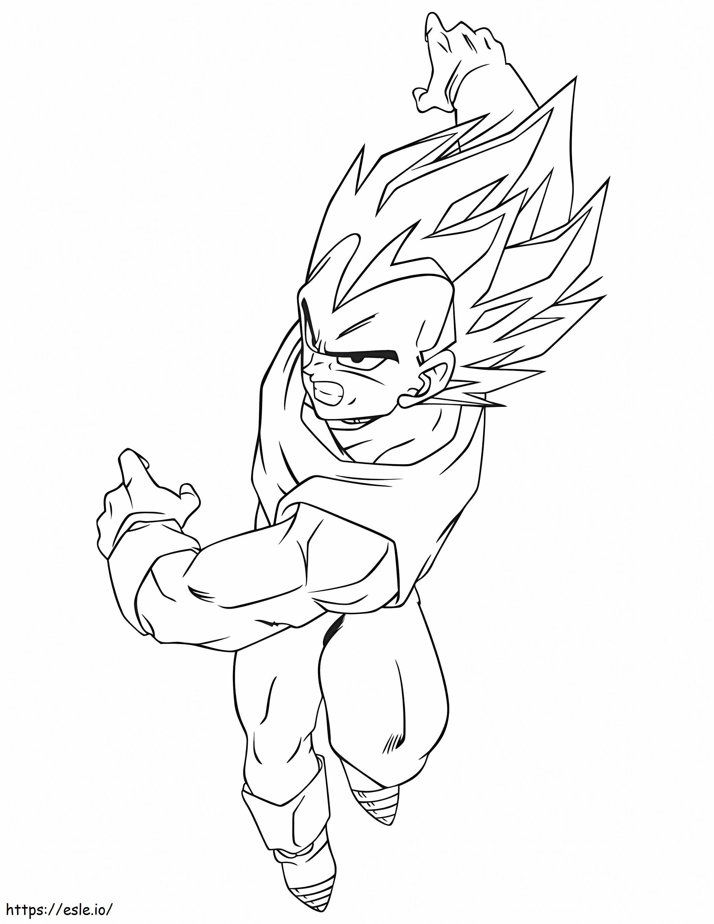 Vegeta coloring page