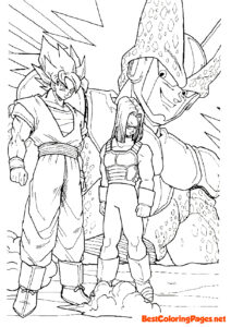 Dragon ball coloring pages