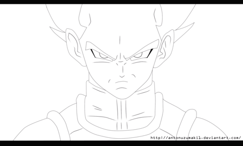 Vegetta from dragon ball z coloring page free printable coloring pages