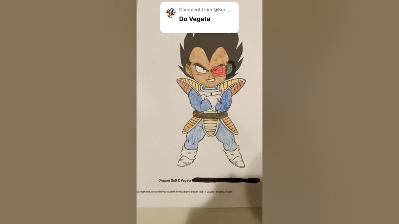 Coloring vegeta forever again kidlaroi vegtan