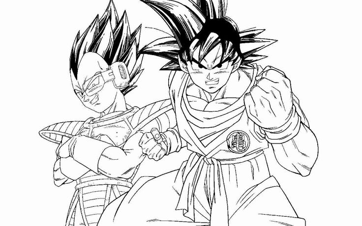 Cool vegeta coloring pages pdf free