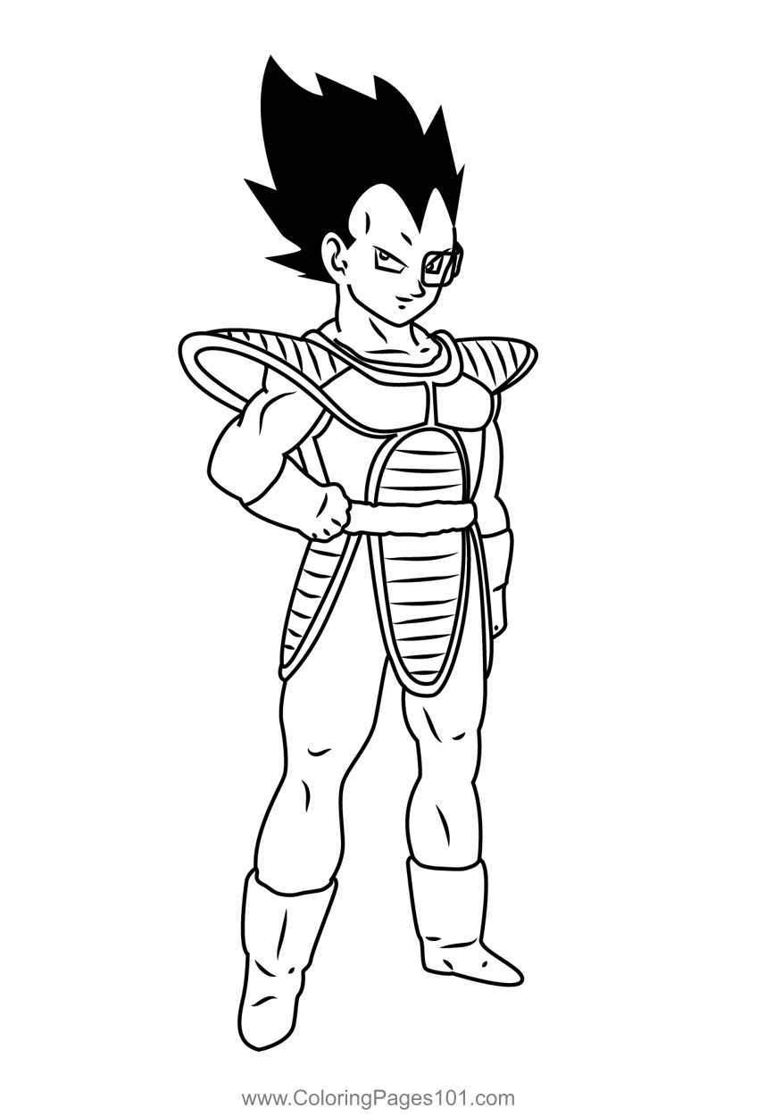 Vegeta looking you coloring page coloring pages printable coloring pages printable coloring
