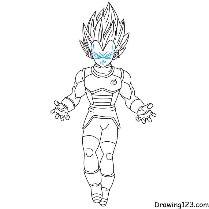 Vegeta drawing tutorial