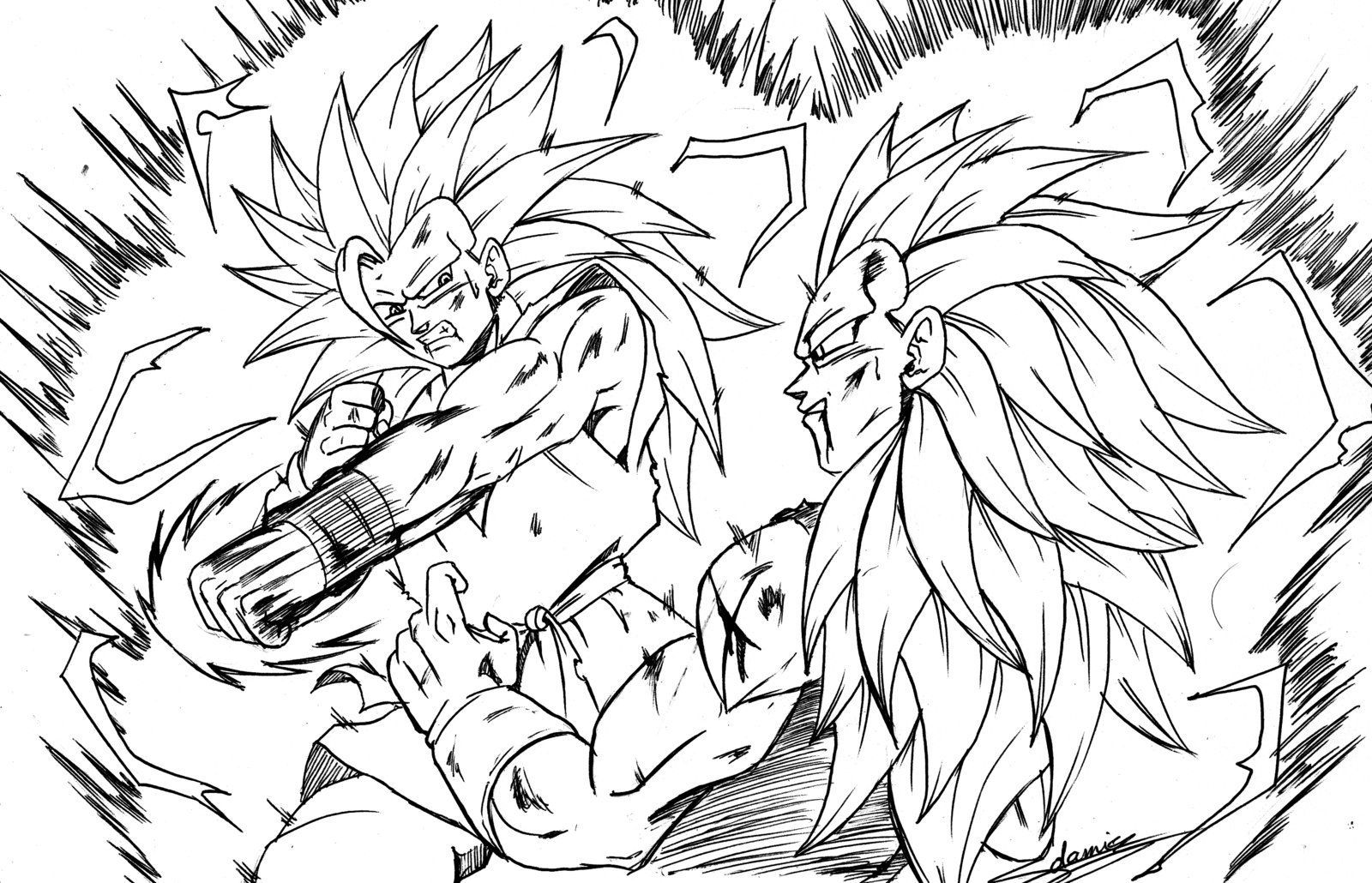 Cool vegeta coloring pages pdf free